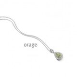 BC093 Ketting entourage 925 rh groene pear-cut cz