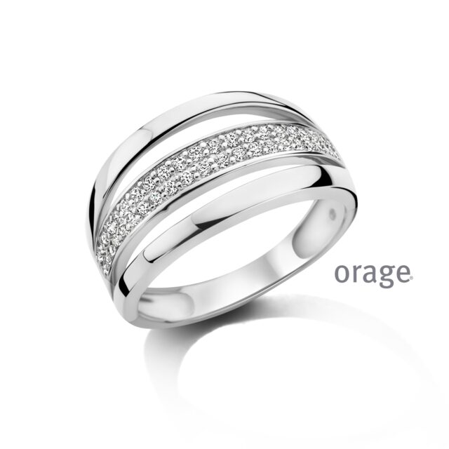 BC177 Ring met pavé 925 rh cz