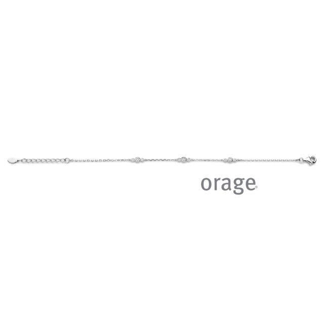 BC001 Armband met trio diamanten 925 rh LGD 0.27ct