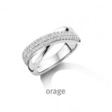 BC037 Ring met pavé 925 rh cz