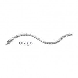 BC054/18 Armband rivière 925 rh oval-cut cz