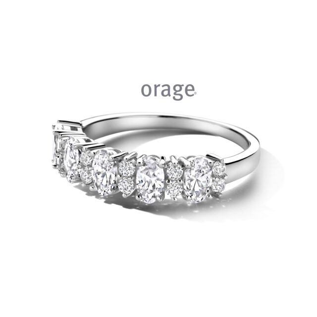 BC051 Ring 925 rh oval-cut cz