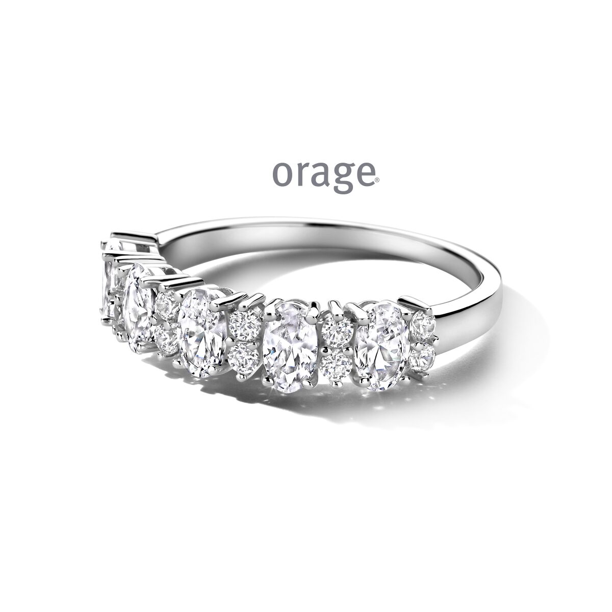 BC051 Ring 925 rh oval-cut cz