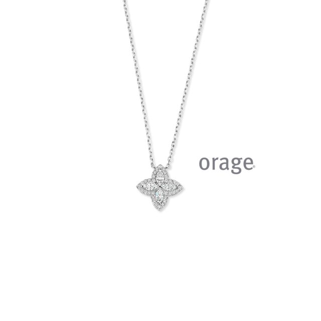 BC164 Ketting bloem 925 rh cz