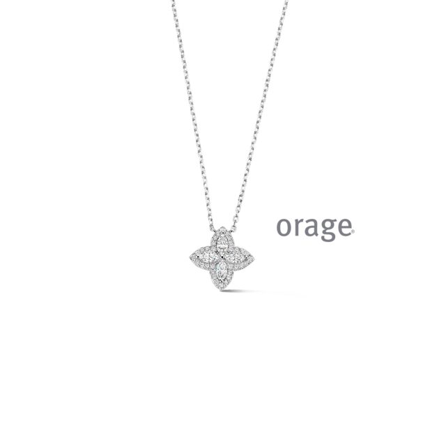 BC164 Ketting bloem 925 rh cz