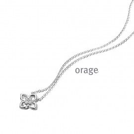 BC017 Ketting bloem 925 rh LGD 0.16c