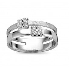 Emotions sr3091wb wit gouden ring 18 ct briljant 0.160ct