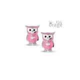 Orage Kids oorring uil roze