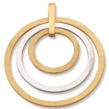 Emotions PP0955BI  hanger geel & wit goud 18ct diameter 34mm