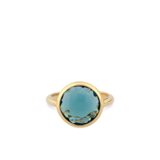 ITALO BOTTENE TINTA 18K YELLOW GOLD RING WITH QUARTZ AND LONDON TOPAZ
AN2117-SAT-54-18