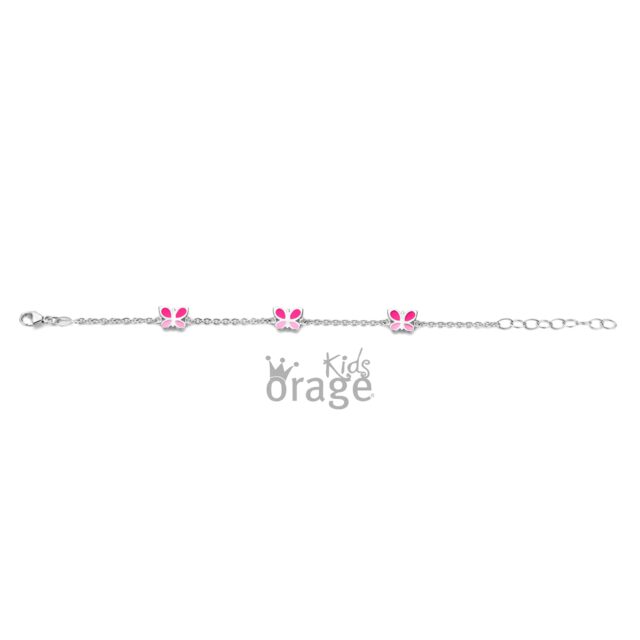 K2525 Orage Kids armband vlinder roze