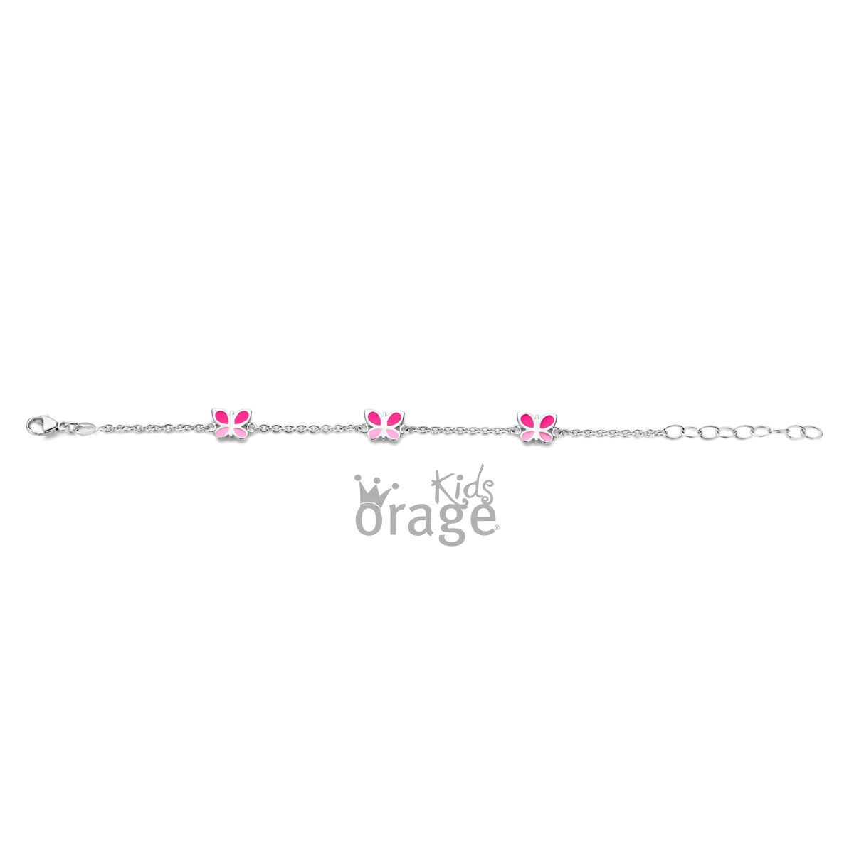 K2525 Orage Kids armband vlinder roze