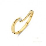 Ring AR0046D  geelgoud 18ct bj 0.400ct