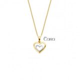 CA145 18ct hart bicolor zirconium