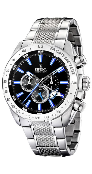 Uurwerk festina chrono zwart / Blauw