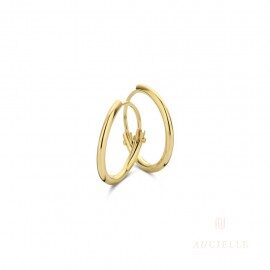 geelgouden creolen 18ct  Diameter11mm