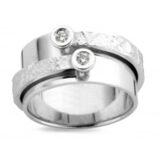 Emotions ring witgoud 18ct Briljant 0.100ct