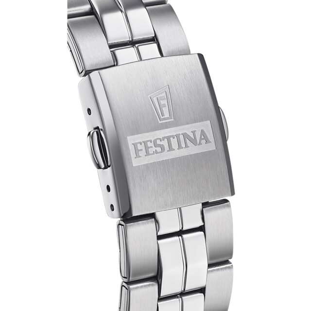 F20437/3 Uurwerk festina met cijfers en datum blauw