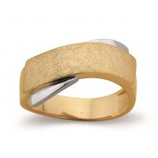 Emotions ring  SR2685BI Wit & geelgoud 18 ct
