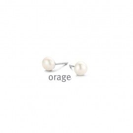 Ar009 Oorring parel zilver