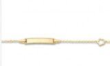 You and Me geboortearmband 18ct geelgoud