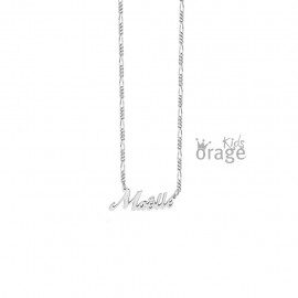 K2188-T058 Mini naamketting fig 1.7mm 925rh