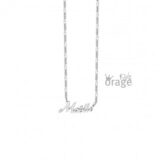 K2188-T058 Mini naamketting fig 1.7mm 925rh