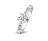 You and  Me verlovingsring zirconium witgoud