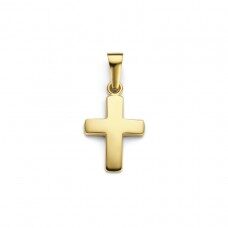 KR0243GE kruisje geelgoud 18ct 16x10.5mm