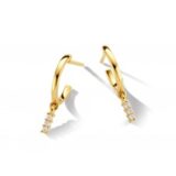 Y1800 oorringen 18ct geelgoud briljant 0.050ct