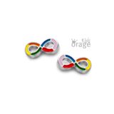 Orage Kids oorring infinity mullti color