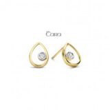 oorringen 18 ct bicolor zirconium  ca430
