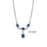 AS434-V1234 Ketting 925 rh cz entourage blauw