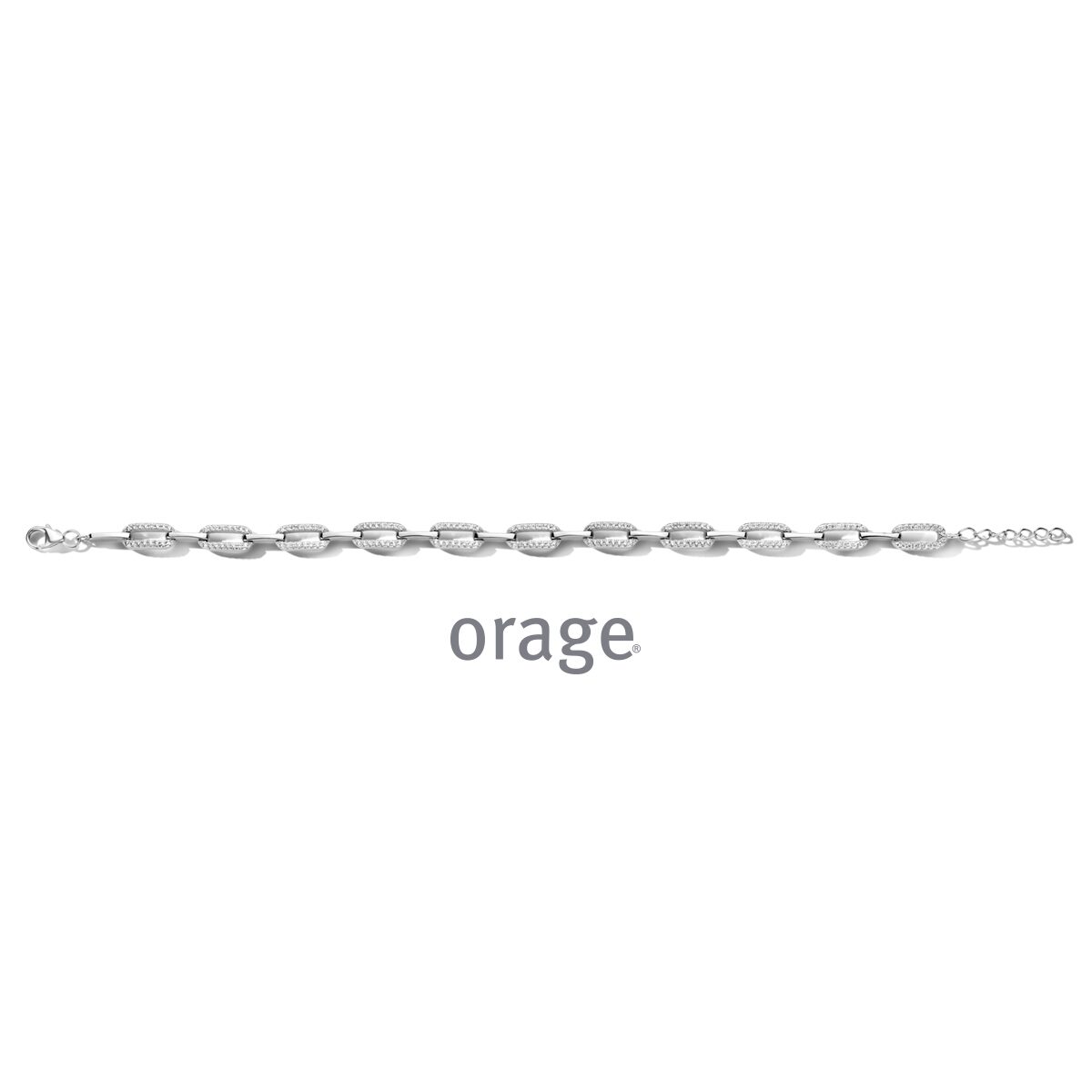AT028 - AS199 armband zilver zirconium
