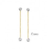 CA220 oorslingers bicolor zirconium