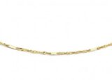 You and me ketting witgoud 42cm
