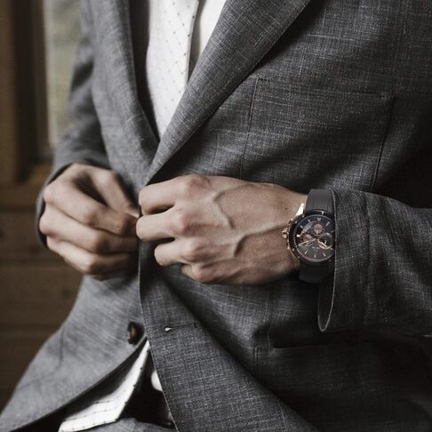 J691/1 Uurwerk Jaguar met extra lederen bandje