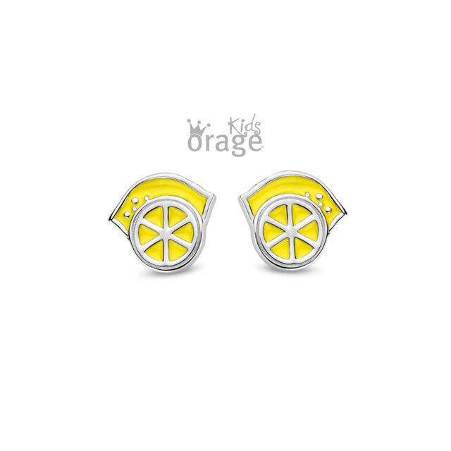 Orage Kids oorring citroen geel