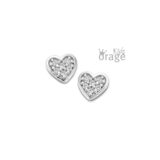 Orage kids oorring  hart zilver