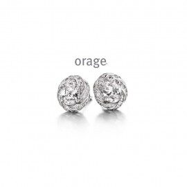 Ap014 orage oorring zilver zirconium 