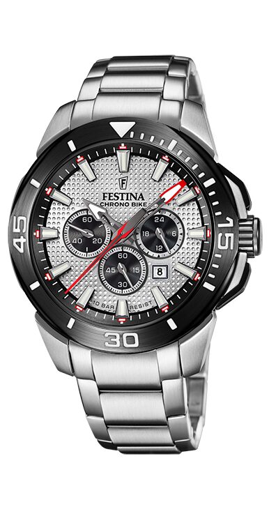 Uurwerk festina chrono  grijs -zwart 