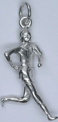 Zilver hanger sporten hardloper 