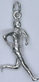 Zilver hanger sporten hardloper