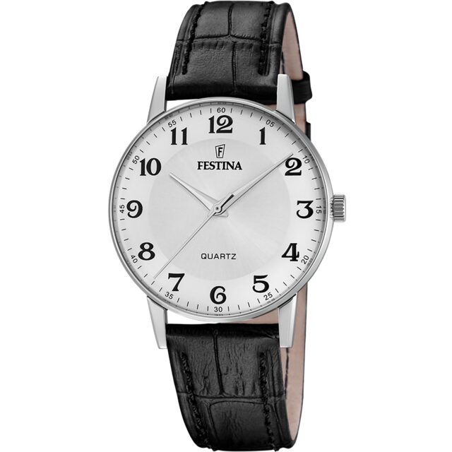 f20690/1 Festina uurwerk met lederen band