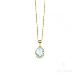 Aucielle geelgouden hanger 18ct  topaas ah0001c