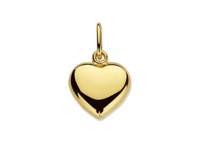 GH3767GE hanger hart  geelgoud 8.5x8 mm  0.4gr