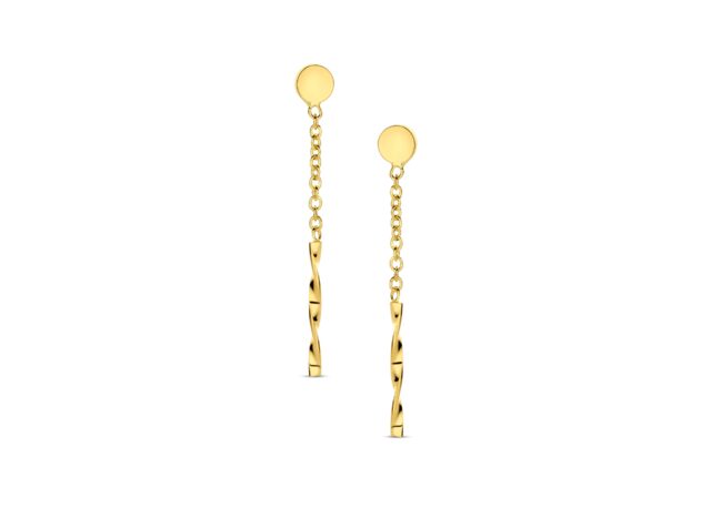 GO3811GE  oorslingers 18ct geelgoud 