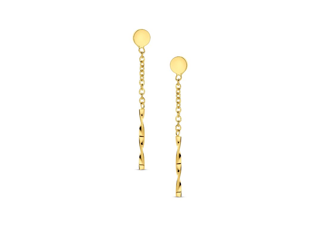 GO3811GE  oorslingers 18ct geelgoud 