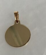 Graveerplaatje 18ct geelgoud  14mm