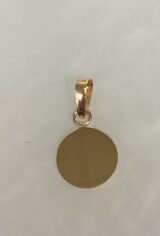 graveerplaatje 18ct  geelgoud 10mm